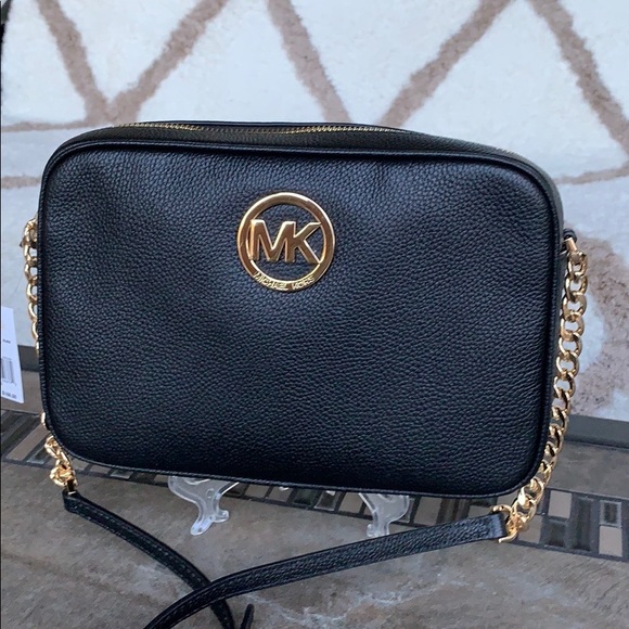MICHAEL KORS FULTON LG EW CROSSBODY BLACK - Picture 3 of 16
